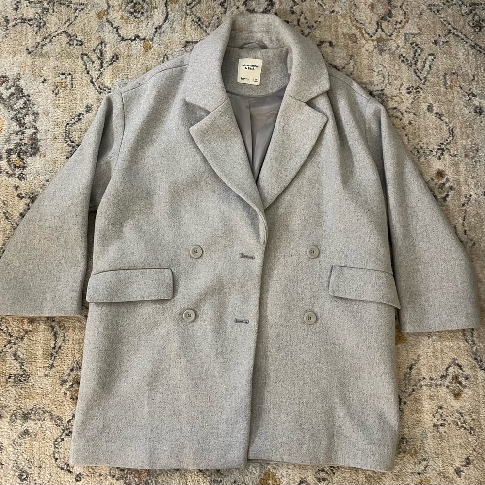 Abercrombie & Fitch Short Wool-Blend Coat
